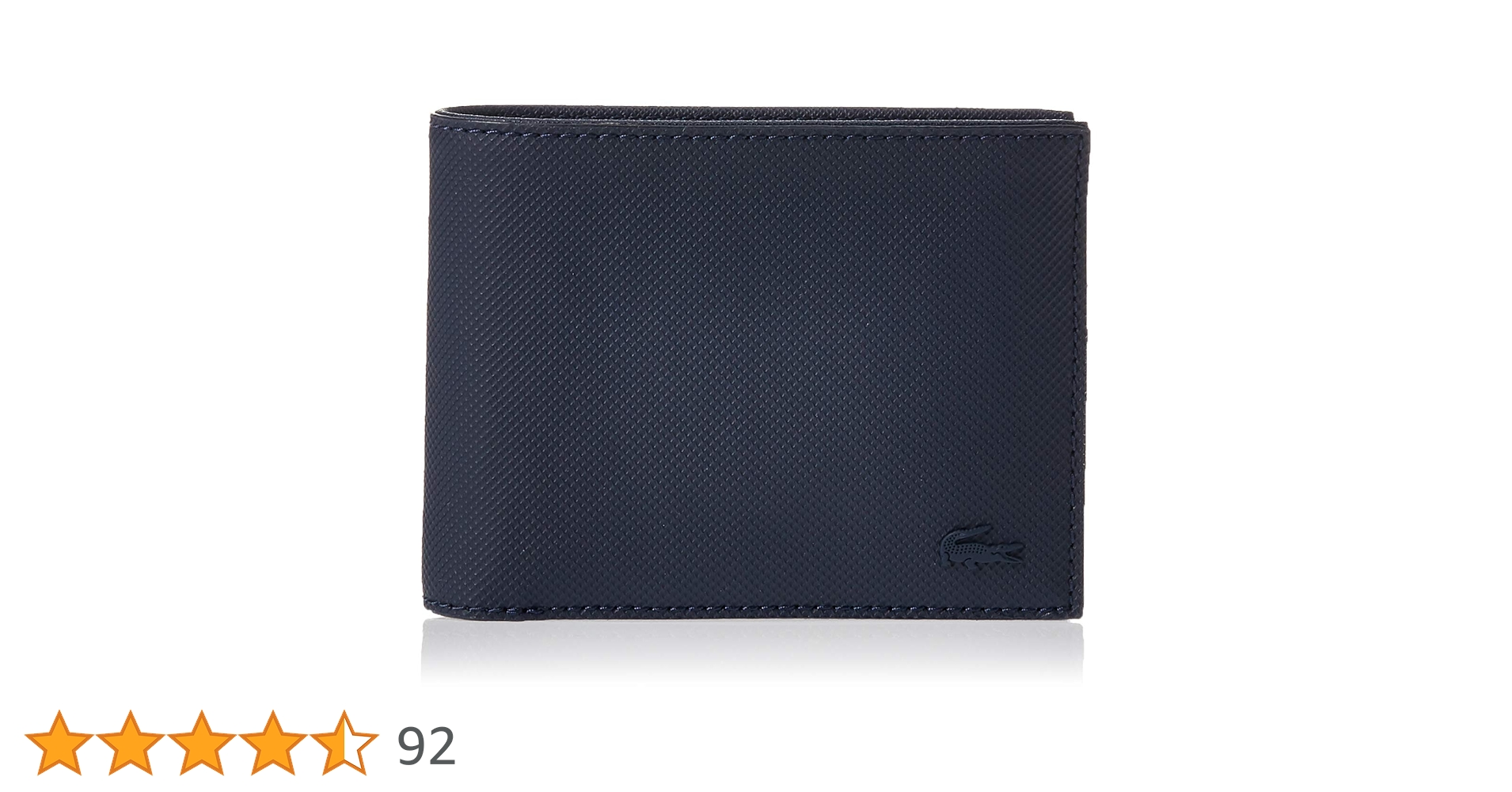 Amazon.co.jp: Lacoste メンズ 二つ折り財布 ブルー, ネイビー